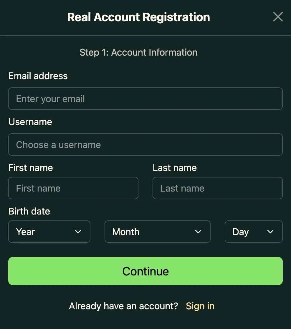 Sahara Sands Casino Registration